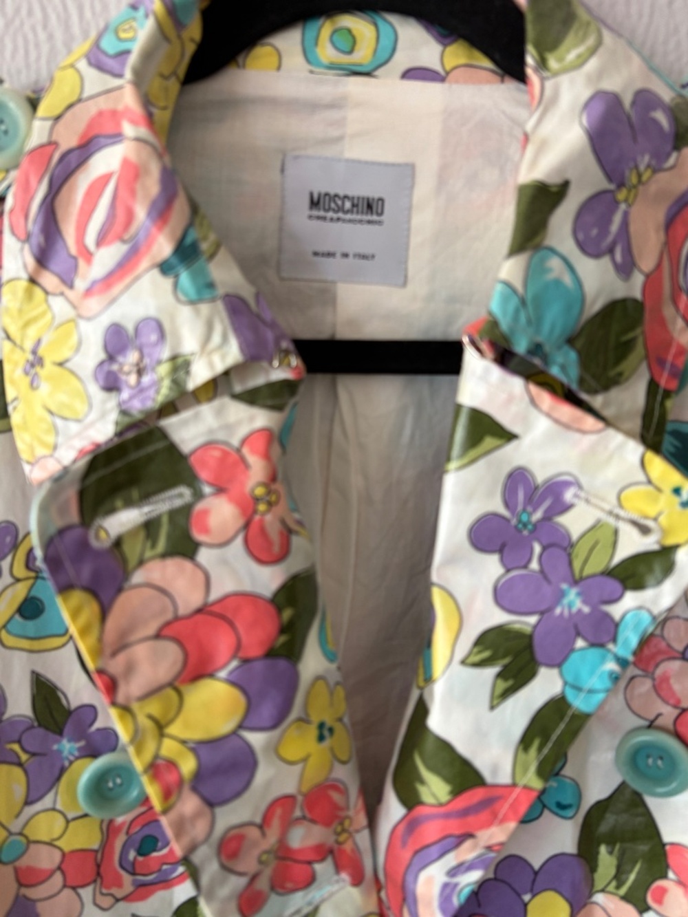 Moschino Cheap and Chic Floral Coat, Size 6-8 M